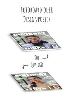 Meilensteintafel Geschenk 18. Geburtstag Magazin Zeitschrift Zeitung Frau Mann Personalisiert No. 110