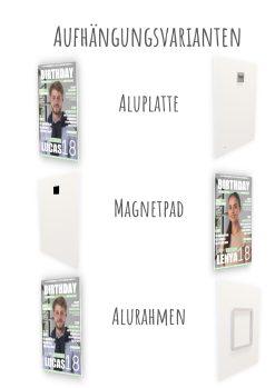 Meilensteintafel Geschenk 18. Geburtstag Magazin Zeitschrift Zeitung Frau Mann Personalisiert No. 111