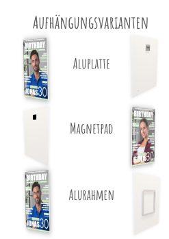Meilensteintafel Geschenk 30. Geburtstag Magazin Zeitschrift Zeitung Frau Mann Personalisiert No. 114