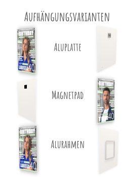 Meilensteintafel Geschenk 40. Geburtstag Magazin Zeitschrift Zeitung Mann Frau Personalisiert No. 13