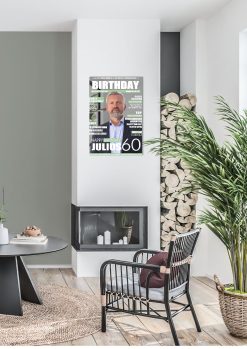 Meilensteintafel Geschenk 60. Geburtstag Magazin Zeitschrift Zeitung Mann Frau Personalisiert No. 102
