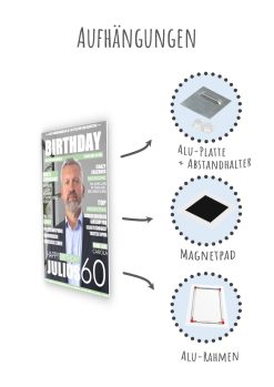Meilensteintafel Geschenk 60. Geburtstag Magazin Zeitschrift Zeitung Mann Frau Personalisiert No. 106
