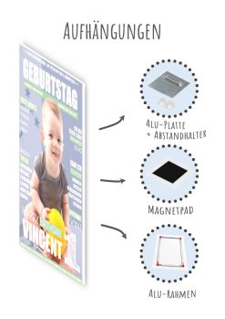 Meilensteintafel Geschenk Baby Kind 1. 2. 3. Geburtstag Magazin Zeitschrift Zeitung No. 1 Junge Mädchen Personalisiert09