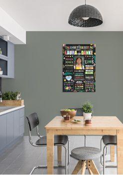 Meilensteintafel Geschenk Tagesmutter Abschied Personalisiert Tagesvater Chalkboard Danke4