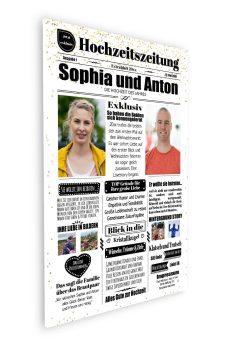 Meilensteintafel Hochzeitszeitung Personalisiert Geschenk Hochzeit Magazin Brautpaar6