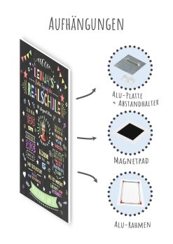 Meilensteintafel Chalkboard Gymnasium Realschule Weiterführende Schule Geschenk Mädchen Junge Personalisiert1