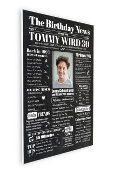 Meilensteintafel Geburtstags Zeitung 30. Geburtstag 1993 Geschenk Jahrgangsposter Magazin Personalisiert Frau Mann06