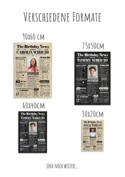 Meilensteintafel Geburtstags Zeitung 30. Geburtstag 1993 Geschenk Jahrgangsposter Magazin Personalisiert Frau Mann10