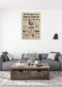 Meilensteintafel Geburtstags Zeitung 60. Geburtstag 1963 Geschenk Jahrgangsposter Magazin Personalisiert Frau Mann3