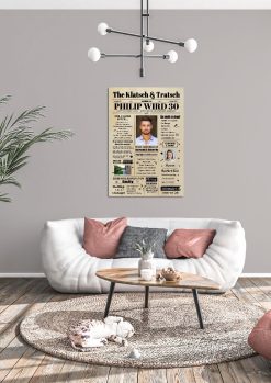 Meilensteintafel Geburtstagszeitung Geschenk 30. Geburtstag Klatsch Und Tratsch Jahrgangsposter Foto Magazin Personalisiert Mann Frau04