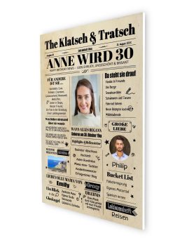 Meilensteintafel Geburtstagszeitung Geschenk 30. Geburtstag Klatsch Und Tratsch Jahrgangsposter Foto Magazin Personalisiert Mann Frau07
