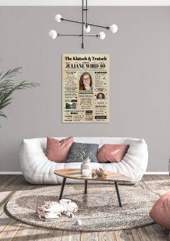 Meilensteintafel Geburtstagszeitung Geschenk 40. Geburtstag Klatsch Und Tratsch Jahrgangsposter Foto Magazin Personalisiert Frau Mann03
