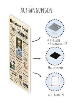Meilensteintafel Geburtstagszeitung Geschenk 60. Geburtstag Klatsch Und Tratsch Jahrgangsposter Foto Magazin Personalisiert Mann Frau10