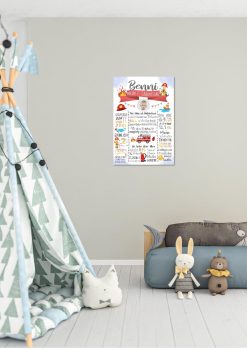 Meilensteintafel 2., 3. Geburtstag Geschenk Personalisiert Feuerwehr Geburtstagstafel Poster Junge Mädchen01