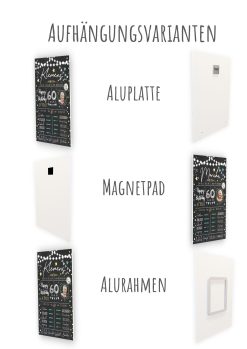 Meilensteintafel 60. Geburtstag Geschenk Personalisiert Chalkboard Mann Frau Geburtstagsposter Rating Star14