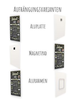 Meilensteintafel Chalkboard Geschenk 50. Geburtstag Personalisiert Geburtstagstafel Frau Mann Klassik Gold Foto 114