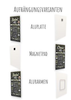 Meilensteintafel Chalkboard Geschenk 60. Geburtstag Personalisiert Geburtstagstafel Frau Mann Klassik Gold Foto 012