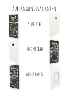 Meilensteintafel Chalkboard Geschenk 70. Geburtstag Personalisiert Geburtstagstafel Mann Frau Klassik Gold Foto14