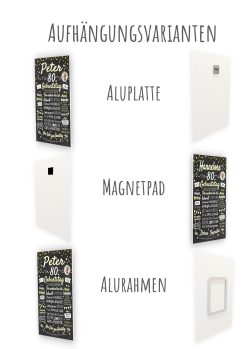 Meilensteintafel Chalkboard Geschenk 80. Geburtstag Personalisiert Geburtstagstafel Frau Mann Klassik Gold Foto14