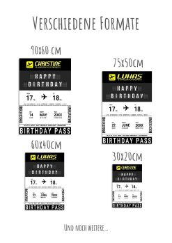 Meilensteintafel Geschenk 18. Geburtstag Volljährigkeit Aviation Reise Weltenbummler Birthday Boarding Pass No 109