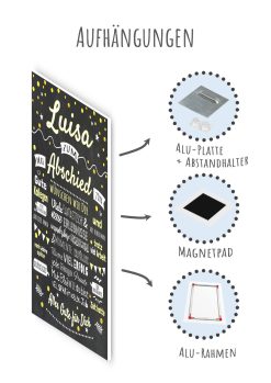Meilensteintafel Geschenk Zum Abschied Arbeitskollegen Personalisiert Kollegen Gold Chalkboard Chalk 008