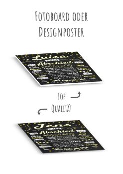 Meilensteintafel Geschenk Zum Abschied Arbeitskollegen Personalisiert Kollegen Gold Chalkboard Chalk 011