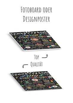 Meilensteintafel Geschenk Zur Einschulung Einschulungsposter Schulanfang Personalisiert Junge Mädchen Lichterkette 3 Fotos12