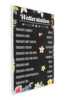 Chalkboard Diy Kokosnuss Wetterstation Selber Bauen Anleitung Originelles Geschenk Einweihung Hauskauf Wetterstein Personalisiert Mit Koordinaten 3d3