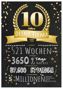 Meilensteintafel Chalkboard 1. 2. 3. 4. 5. 10. 15. 20. 25. 30. 40. 50. Firmenjubiläum Betriebsjubiläum Jubiläum Geschenk Personalisiert Ausgezeichnet