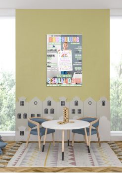 Meilensteintafel Geschenk Zur Einschulung Einschulungsposter Schulanfang Personalisiert Magazin Zeitschrift Junge Mädchen04