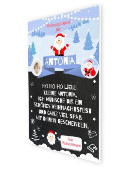 Brief Vom Weihnachtsmann Vorlage Post Zum Ausdrucken Personalisiert Meilensteintafel Chalkboard Diy Weihnachten No.2 32