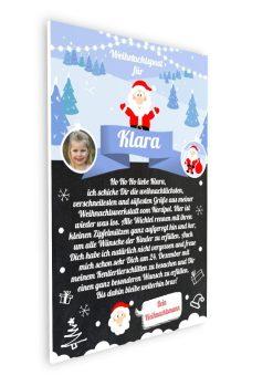 Brief Vom Weihnachtsmann Vorlage Post Zum Ausdrucken Personalisiert Meilensteintafel Chalkboard Diy Weihnachten No.2 33