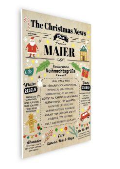 Meilensteintafel Weihnachtszeitung Personalisiert Geschenk Weihnachtskarte Selbst Gestalten Spruch Text Gruß Brief Freunde Familie Kollegen 008