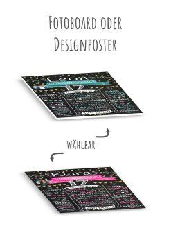 Meilensteintafel Chalkboard Geschenk 17. Geburtstag Personalisiert Geburtstagstafel Klassik Teenager Mädchen Junge12