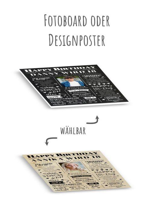 Meilensteintafel Chalkboard Geschenk 18. Geburtstag Zeitung Geburtstagsposter Jahrgangsposter Personalisiert Frau Mann Happy Birthday12