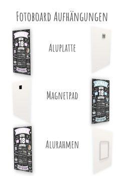 Meilensteintafel Chalkboard Geschenk 18. Geburtstag Personalisiert Geburtstagsposter Frau Mann Retro Classic14