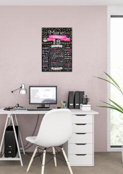 Meilensteintafel Chalkboard Geschenk 18. Geburtstag Personalisiert Volljährigkeit Geburtstagstafel Klassik Mann Frau02