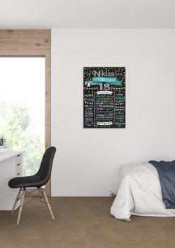 Meilensteintafel Chalkboard Geschenk 18. Geburtstag Personalisiert Volljährigkeit Geburtstagstafel Klassik Mann Frau03