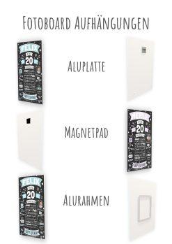 Meilensteintafel Chalkboard Geschenk 20. Geburtstag Personalisiert Geburtstagsposter Frau Mann Retro Classic (1)14