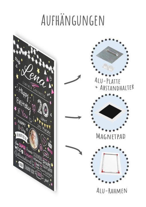Meilensteintafel Chalkboard Geschenk 20. Geburtstag Personalisiert Geburtstagstafel Frau Mann Chalk O Classic (10)