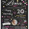 Meilensteintafel Chalkboard Geschenk 20. Geburtstag Personalisiert Geburtstagstafel Frau Mann Chalk O Classic Rosa