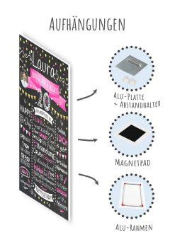 Meilensteintafel Chalkboard Geschenk 20. Geburtstag Personalisiert Geburtstagstafel Klassik Mann Frau10