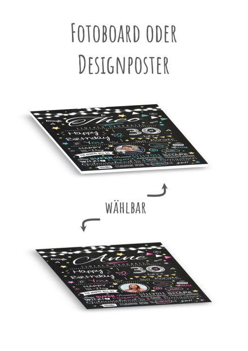 Meilensteintafel Chalkboard Geschenk 30. Geburtstag Personalisiert Geburtstagstafel Frau Mann Chalk O Classic (13)