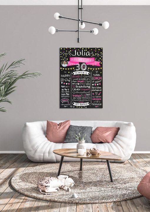 Meilensteintafel Chalkboard Geschenk 30. Geburtstag Personalisiert Geburtstagstafel Klassik Mann Frau (1)04
