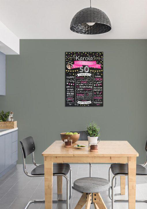 Meilensteintafel Chalkboard Geschenk 50. Geburtstag Personalisiert Geburtstagstafel Klassik Mann Frau02