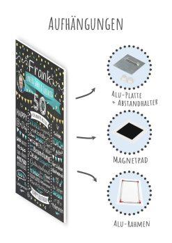 Meilensteintafel Chalkboard Geschenk 50. Geburtstag Personalisiert Geburtstagstafel Klassik Mann Frau10