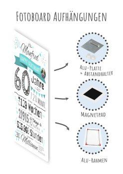 Meilensteintafel Chalkboard Geschenk 60. Geburtstag Personalisiert Frau Mann Geburtstagstafel Zahlenspaß (10)