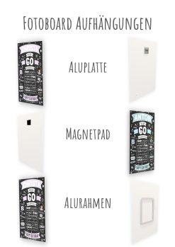 Meilensteintafel Chalkboard Geschenk 60. Geburtstag Personalisiert Geburtstagsposter Frau Mann Retro Classic14