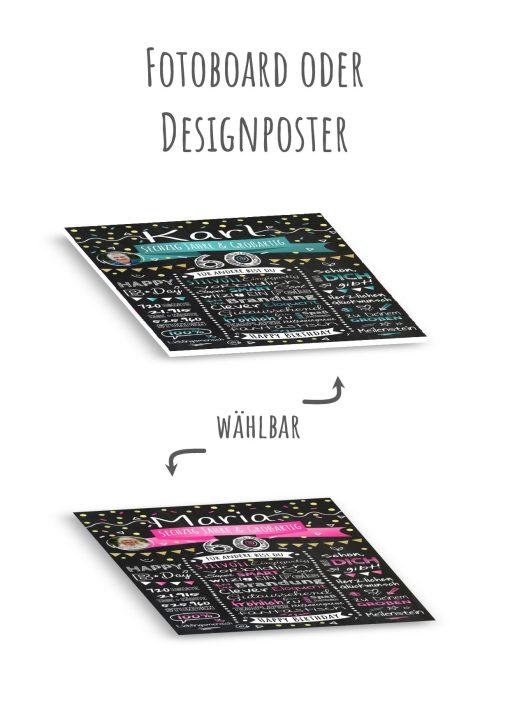 Meilensteintafel Chalkboard Geschenk 60. Geburtstag Personalisiert Geburtstagstafel Klassik Mann Frau13