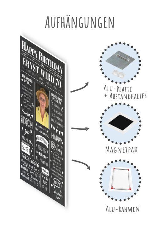 Meilensteintafel Chalkboard Geschenk 70. Geburtstag Zeitung Geburtstagsposter Jahrgangsposter Personalisiert Frau Mann Happy Birthday (10)
